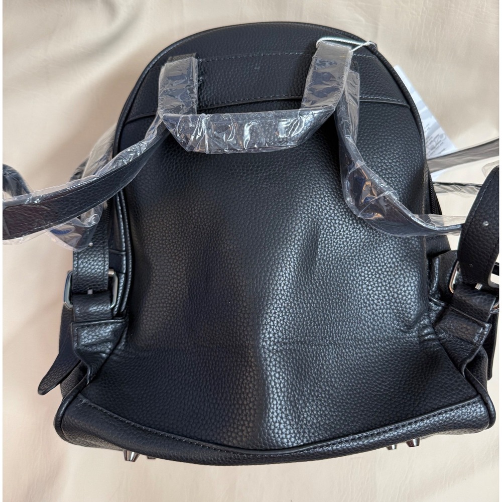 Scarleton Black Studded Skull Vegan Leather Mini Backpack Goth Edgy - Picture 3 of 12